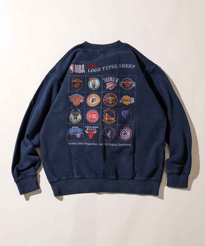 FREAK'S STORE NBA Exclusive Team Logo Sheet Back Print Sweatshirt 球隊標誌印花大學T