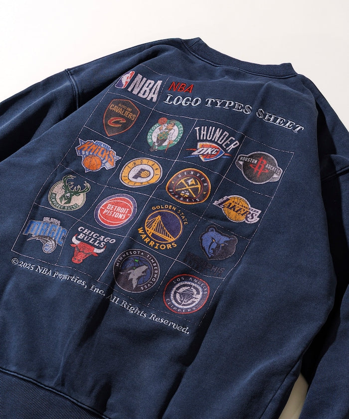 FREAK'S STORE NBA Exclusive Team Logo Sheet Back Print Sweatshirt 球隊標誌印花大學T