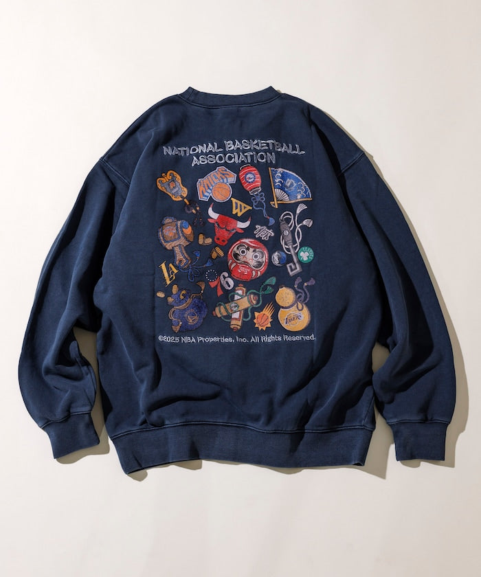 FREAK'S STORE NBA Exclusive Japanese Pattern Random Logo Back Print Sweatshirt 日本圖案球隊標誌大學T
