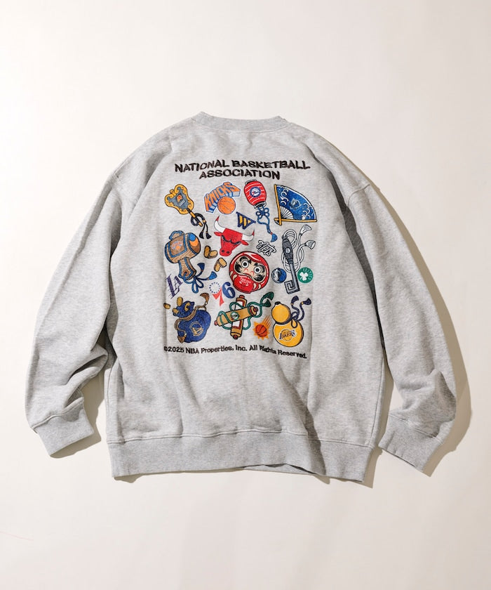FREAK'S STORE NBA Exclusive Japanese Pattern Random Logo Back Print Sweatshirt 日本圖案球隊標誌大學T