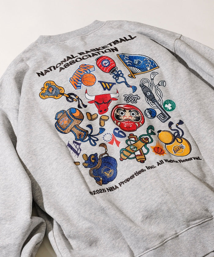 FREAK'S STORE NBA Exclusive Japanese Pattern Random Logo Back Print Sweatshirt 日本圖案球隊標誌大學T