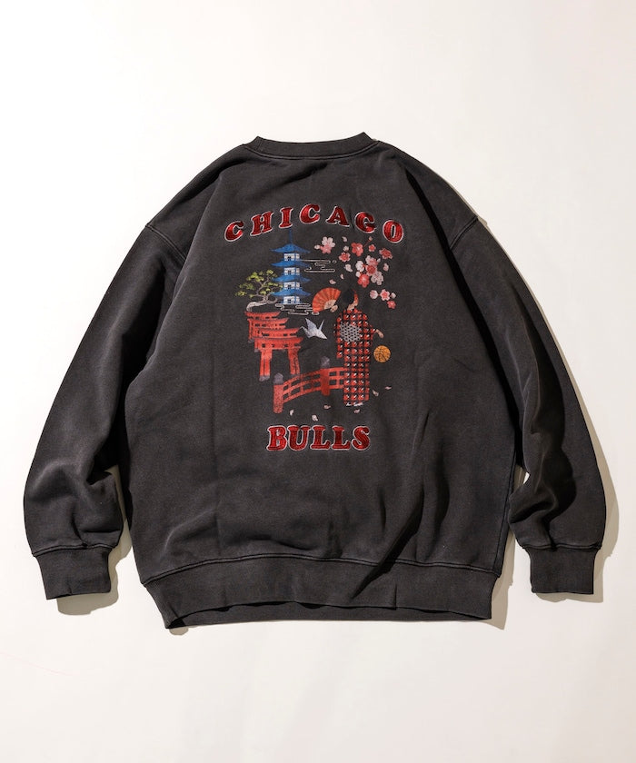 FREAK'S STORE NBA Kimono Back Print Crew Neck Sweatshirt 和服設計圖案大學T