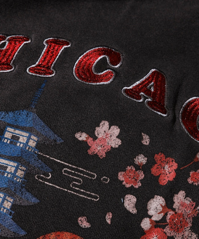 FREAK'S STORE NBA Kimono Back Print Crew Neck Sweatshirt 和服設計圖案大學T