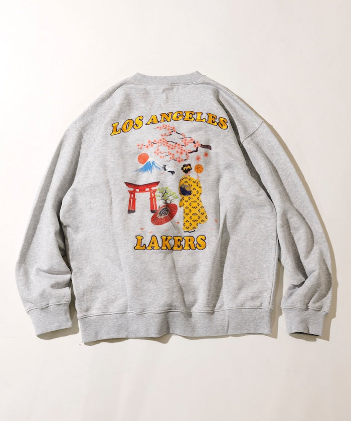 FREAK'S STORE NBA Kimono Back Print Crew Neck Sweatshirt 和服設計圖案大學T
