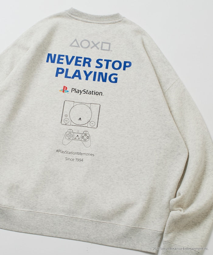 FREAK'S STORE X PlayStation Oversized Logo Back Sweatshirt 限定聯名寬版大學T