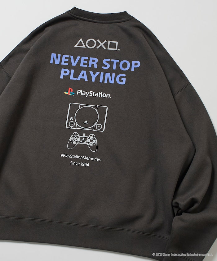 FREAK'S STORE X PlayStation Oversized Logo Back Sweatshirt 限定聯名寬版大學T