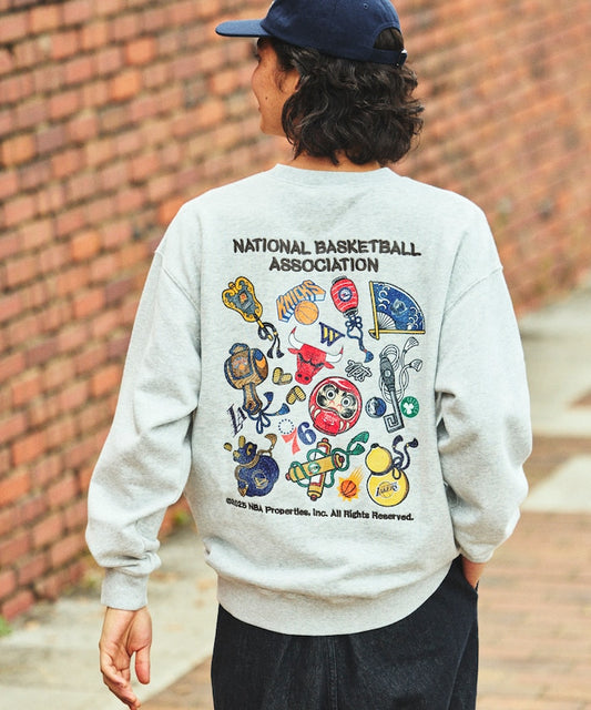 FREAK'S STORE NBA Exclusive Japanese Pattern Random Logo Back Print Sweatshirt 日本圖案球隊標誌大學T