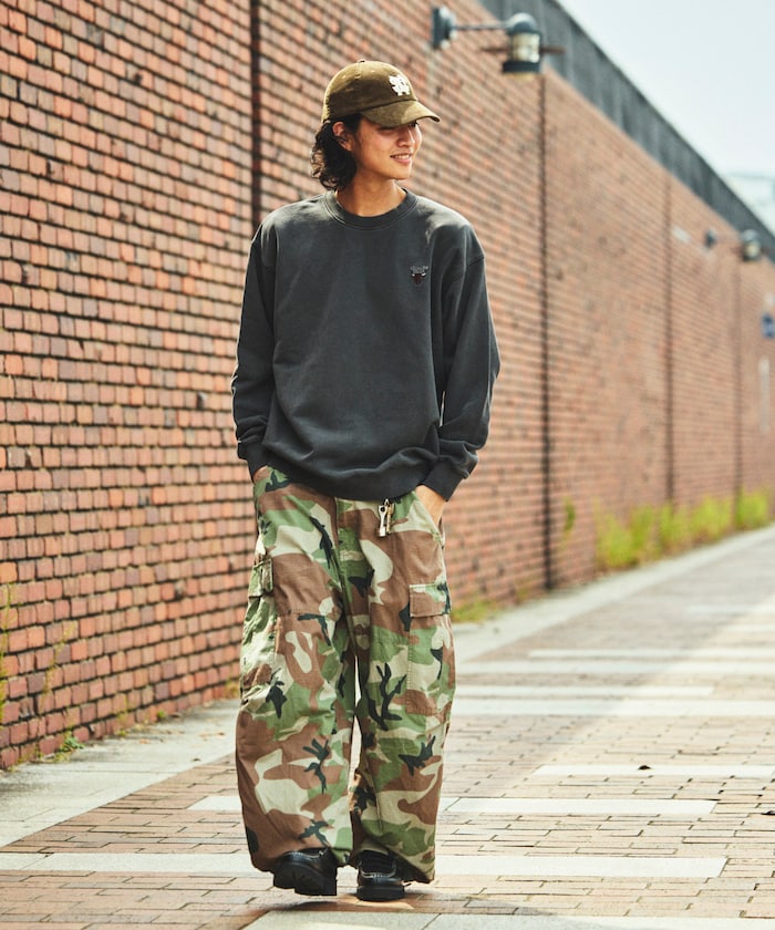 FREAK'S STORE NBA Kimono Back Print Crew Neck Sweatshirt 和服設計圖案大學T