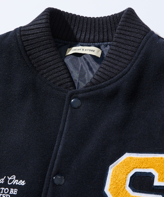 FREAK'S STORE Multi-embroidered patch stadium jacket 刺繡棒球外套