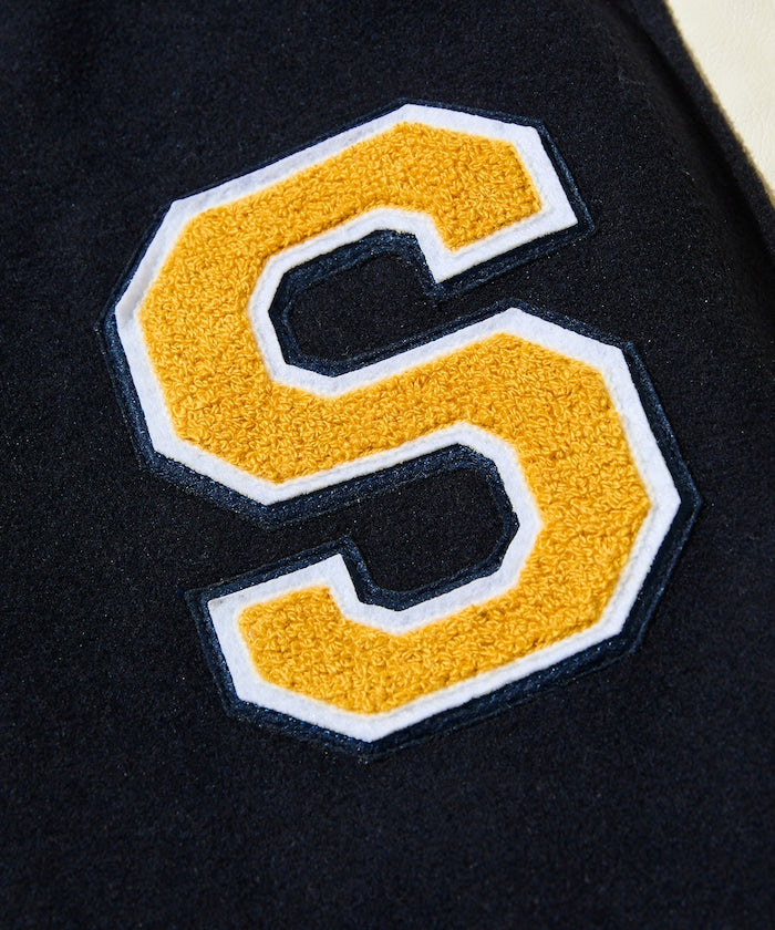 FREAK'S STORE Multi-embroidered patch stadium jacket 刺繡棒球外套