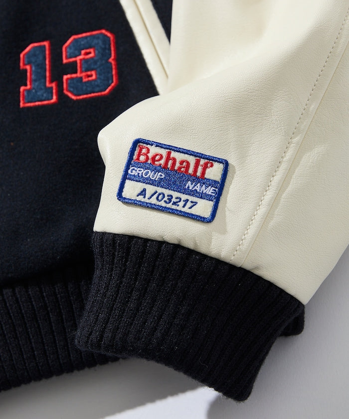 FREAK'S STORE Multi-embroidered patch stadium jacket 刺繡棒球外套