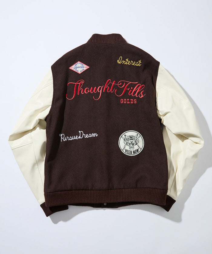 FREAK'S STORE Multi-embroidered patch stadium jacket 刺繡棒球外套