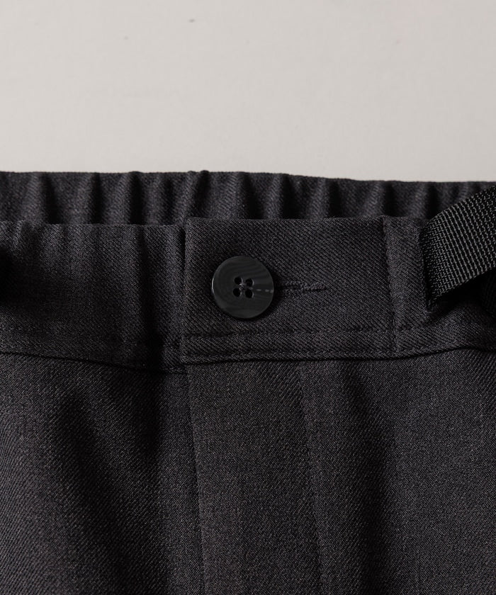 FREAK'S STORE T/R 編織腰帶休閒長褲