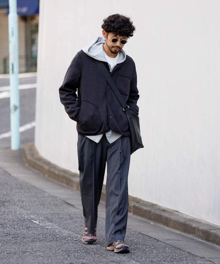 FREAK'S STORE T/R 編織腰帶休閒長褲