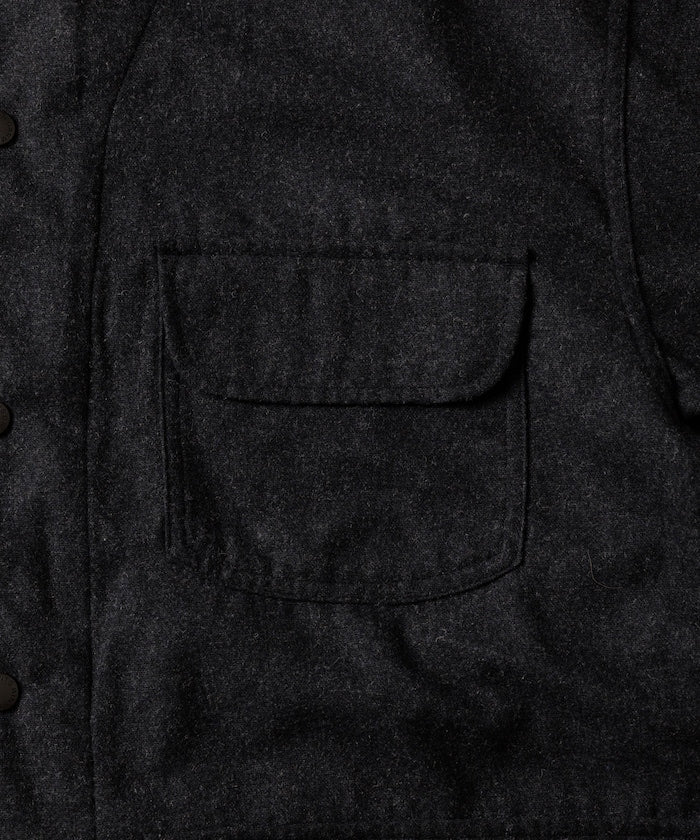 HINSON 寬鬆羊毛狩獵夾克外套