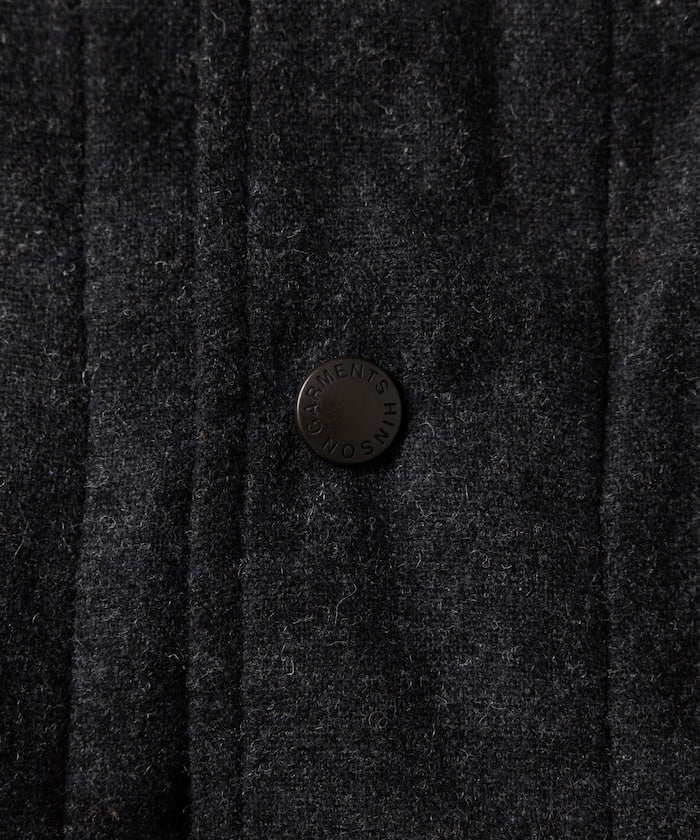 HINSON 寬鬆羊毛狩獵夾克外套