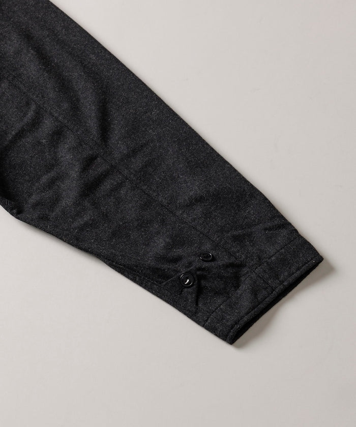 HINSON 寬鬆羊毛狩獵夾克外套