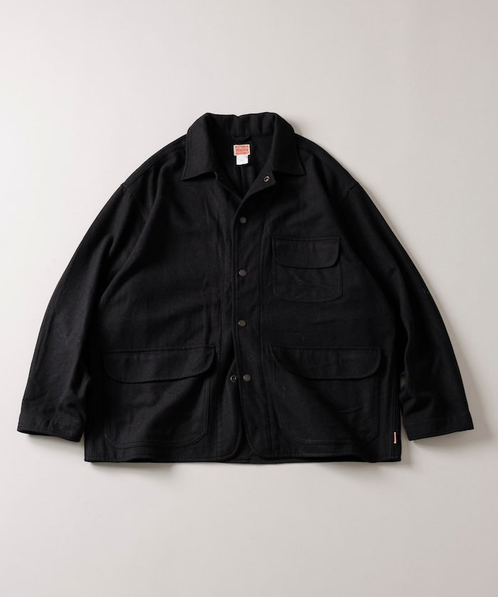 HINSON 寬鬆羊毛狩獵夾克外套