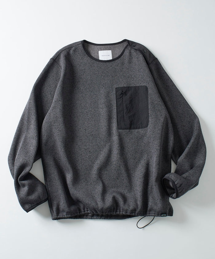 FREAK'S STORE Relaxed Fit Knit Fleece Spindle Pullover 寬鬆圓領羊毛針織衫