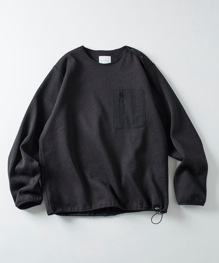 FREAK'S STORE Relaxed Fit Knit Fleece Spindle Pullover 寬鬆圓領羊毛針織衫