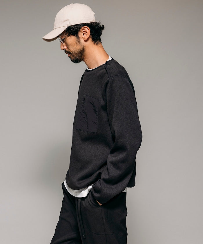 FREAK'S STORE Relaxed Fit Knit Fleece Spindle Pullover 寬鬆圓領羊毛針織衫