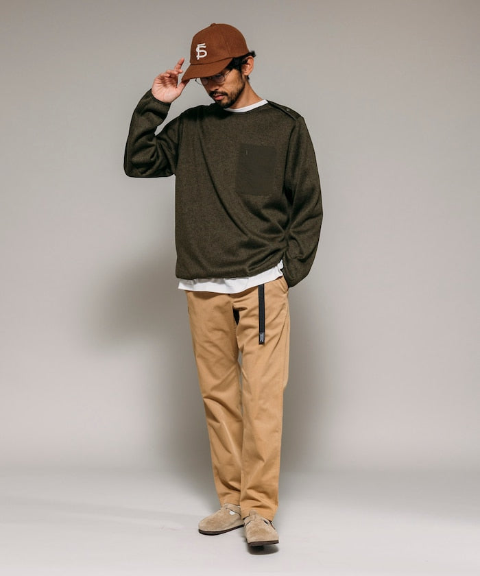 FREAK'S STORE Relaxed Fit Knit Fleece Spindle Pullover 寬鬆圓領羊毛針織衫