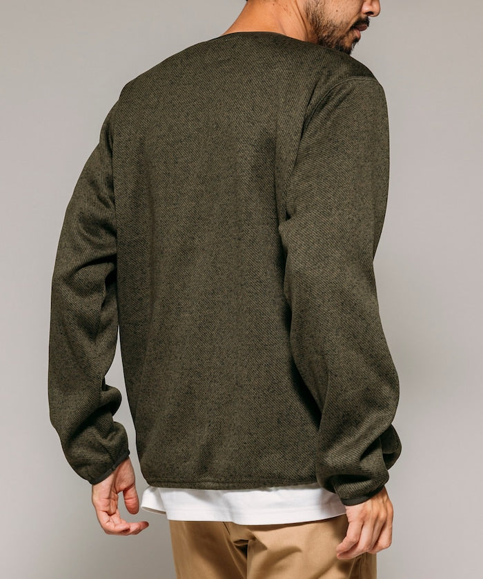 FREAK'S STORE Relaxed Fit Knit Fleece Spindle Pullover 寬鬆圓領羊毛針織衫