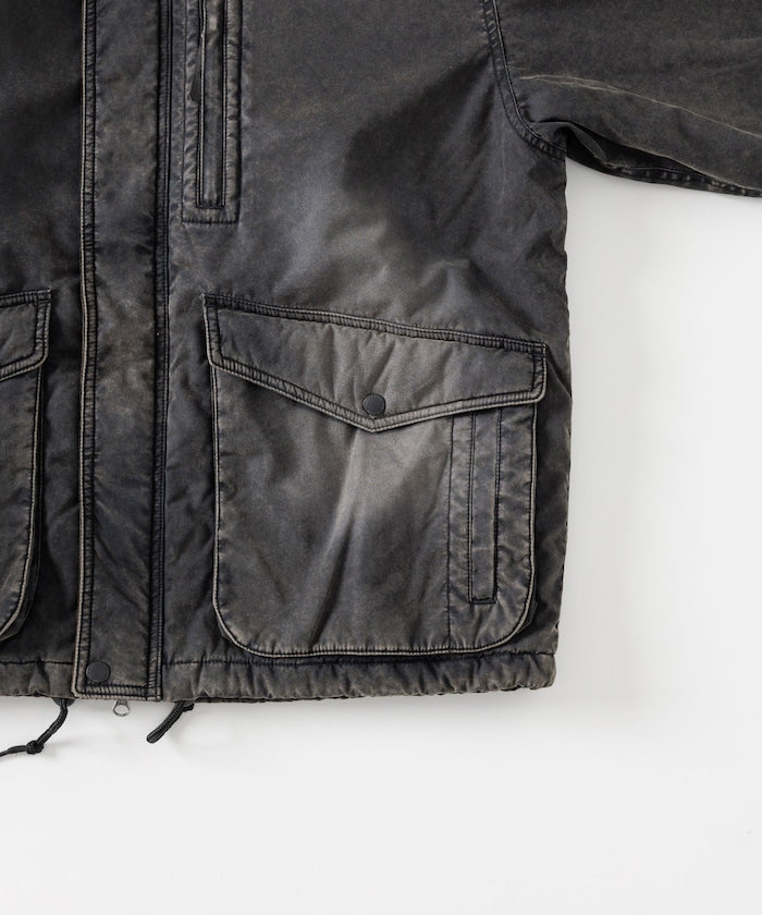 FREAK'S STORE Collar corduroy switching cotton nylon Blouson 燈芯絨領拉鍊夾克