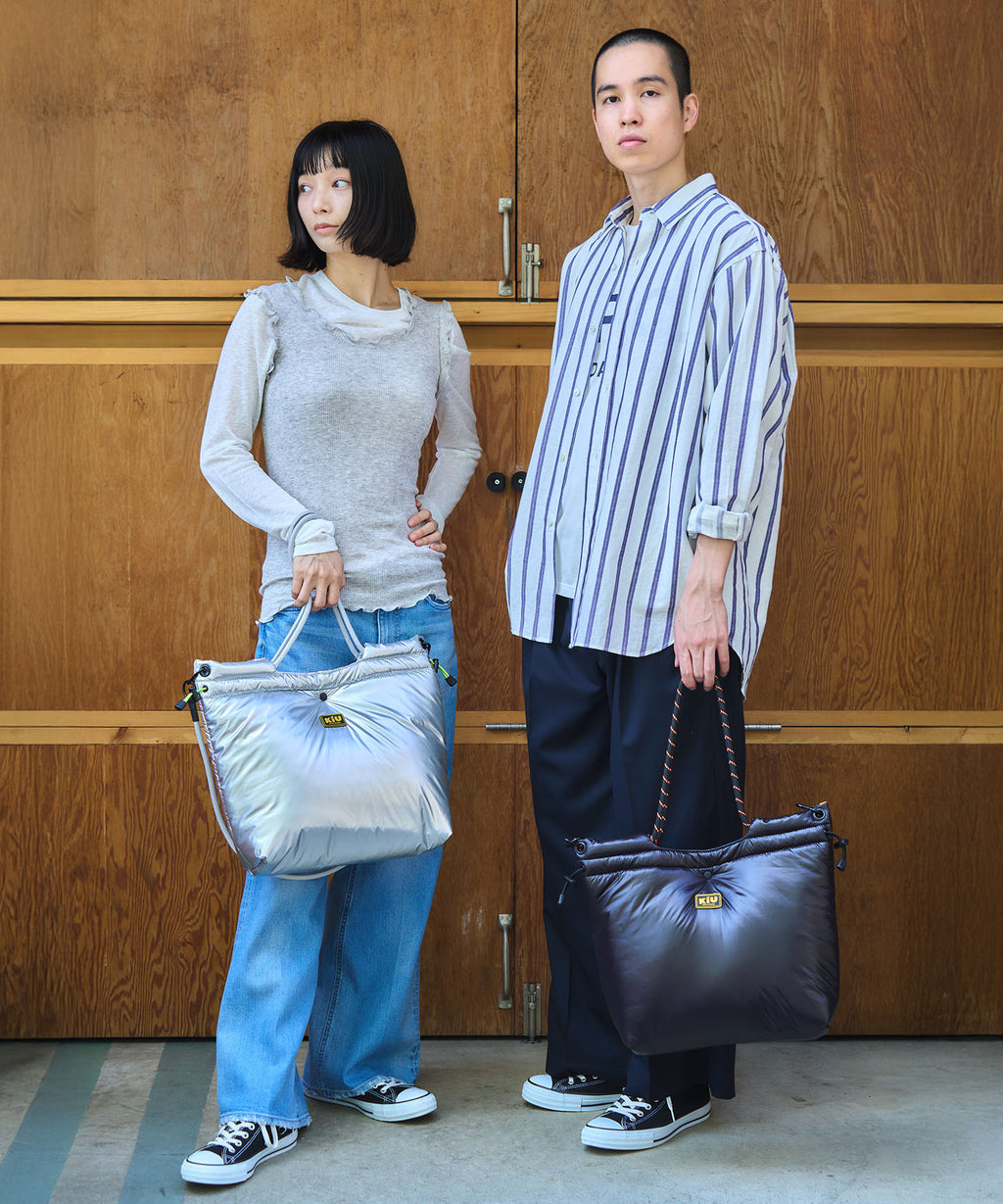 KiU Puffy paracord tote bag K003 大容量抽繩托特包