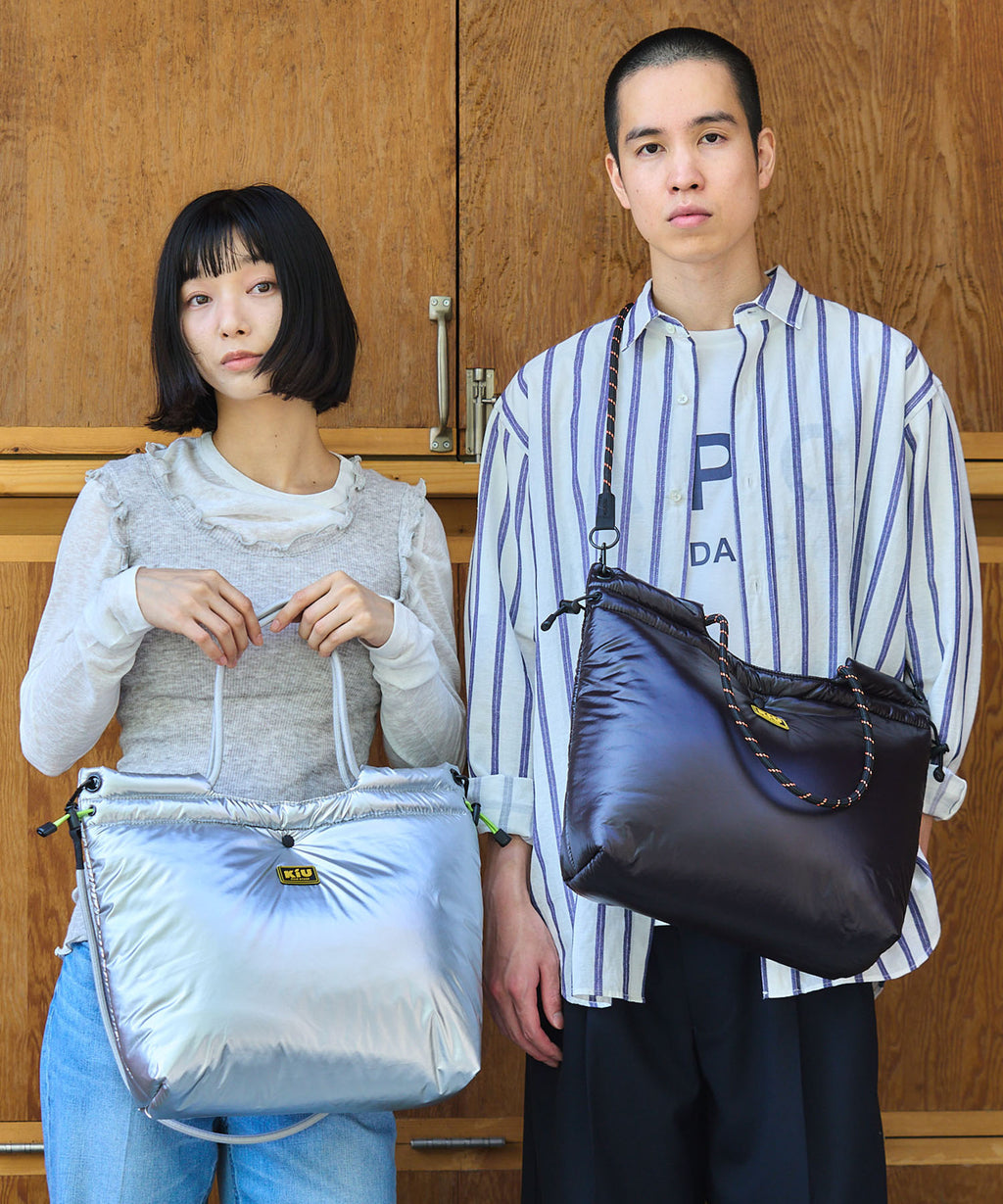 KiU Puffy paracord tote bag K003 大容量抽繩托特包