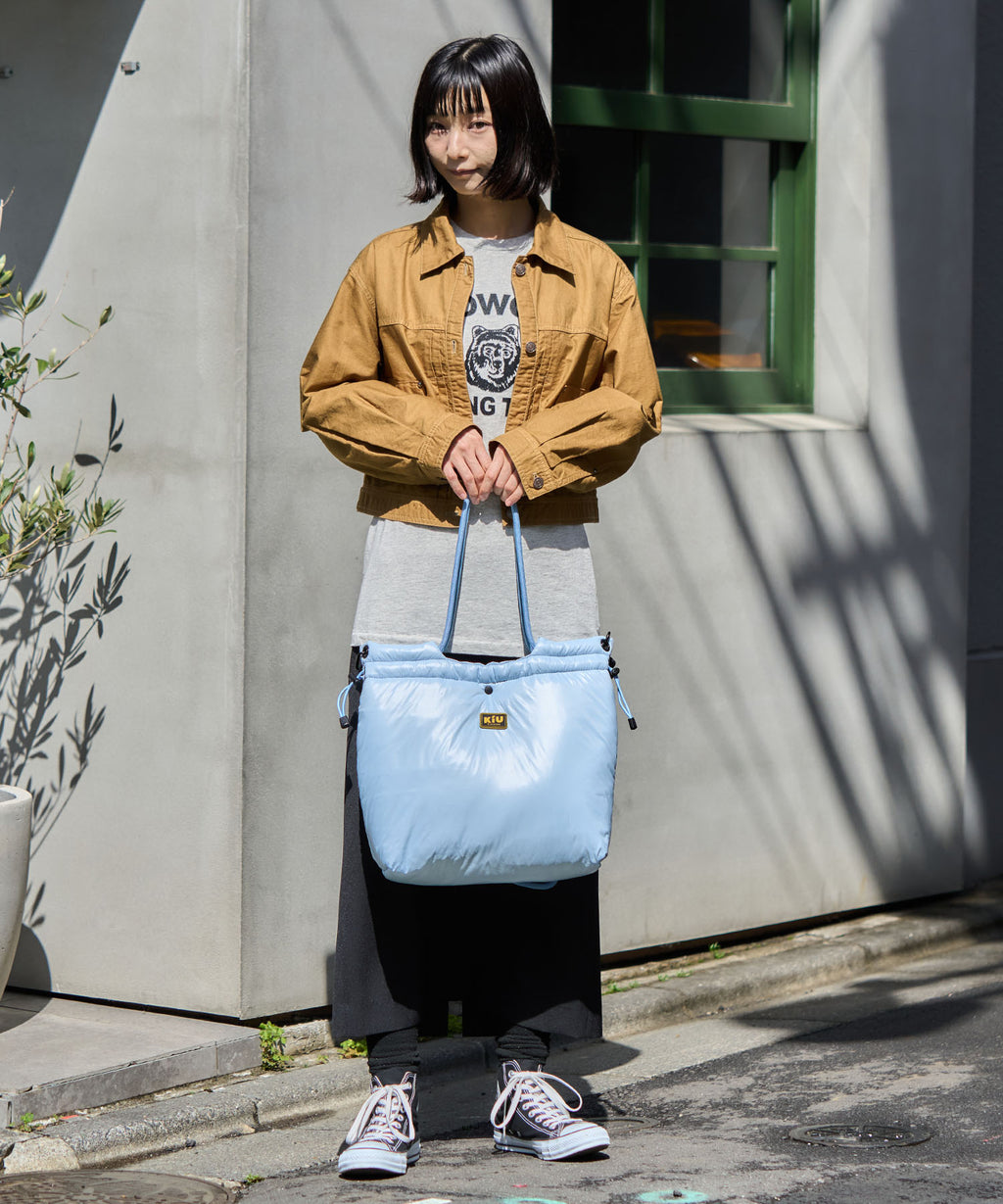 KiU Puffy paracord tote bag K003 大容量抽繩托特包