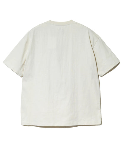 go slow caravan USA COTTON 寬版西瓜貓印花短袖T恤