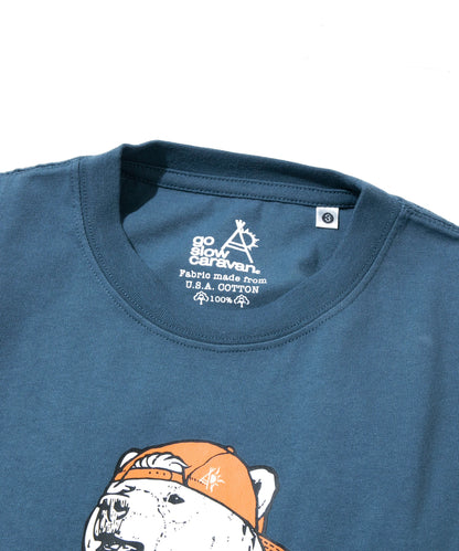 go slow caravan USA COTTON TEE (MENS/WOMENS) 煎餃熊印花短袖T恤