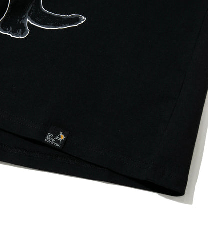 go slow caravan USA COTTON TEE (MENS/WOMENS) 貓咪拉麵印花短袖T恤