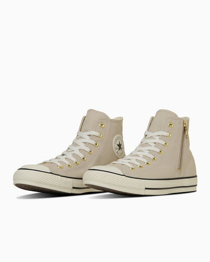 日本限定 CONVERSE ALL STAR GOLDZIP HI 金色拉鍊高筒帆布鞋