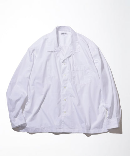 CAHLUMN Magazine Pocket Broadcloth Open Collar Shirt 長袖口袋襯衫