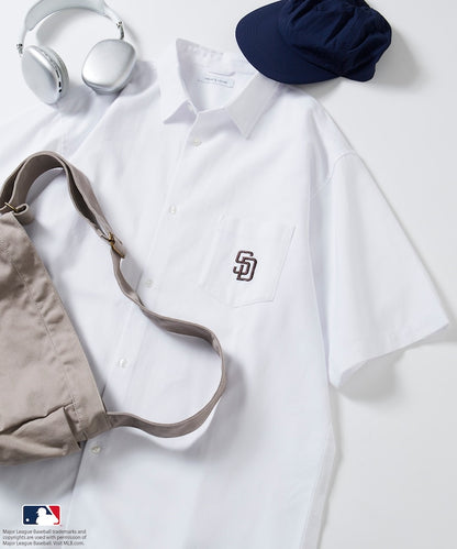 FREAK'S STORE MLB Major League Baseball Oxford shirt 短袖牛津襯衫