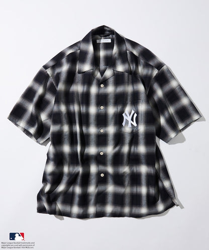 FREAK'S STORE Custom MLB short sleeve check shirt 短袖格紋襯衫