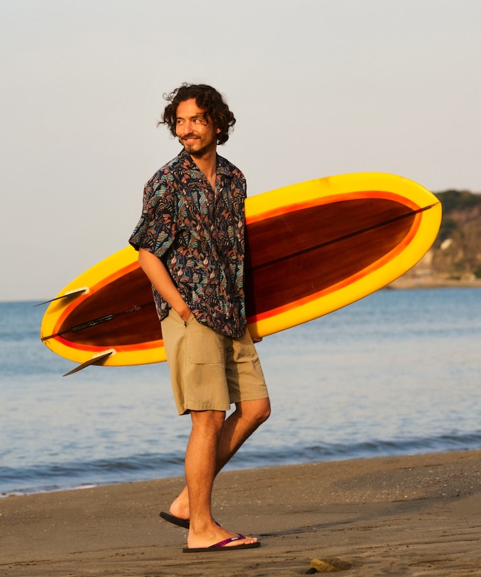 FREAK'S STORE Beach & Festival Water-repellent nylon open collar shirt 短袖開襟襯衫