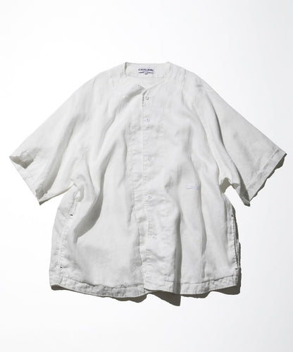 CAHLUMN Linen Baseball Shirt 亞麻短袖棒球衫