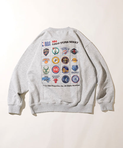 FREAK'S STORE NBA Exclusive Team Logo Sheet Back Print Sweatshirt 球隊標誌印花大學T