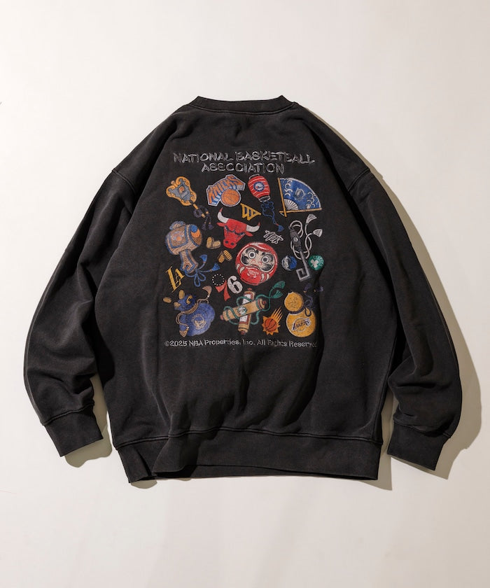 FREAK'S STORE NBA Exclusive Japanese Pattern Random Logo Back Print Sweatshirt 日本圖案球隊標誌大學T