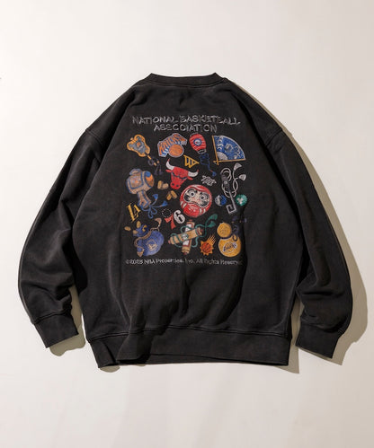 FREAK'S STORE NBA Exclusive Japanese Pattern Random Logo Back Print Sweatshirt 日本圖案球隊標誌大學T