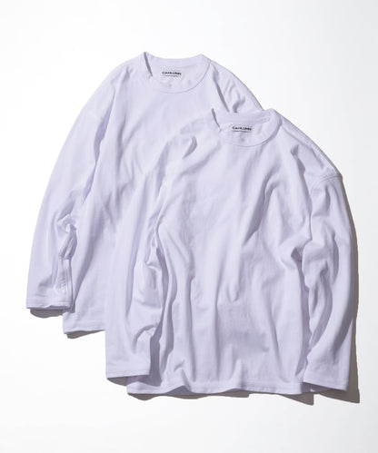 CAHLUMN 2-Pack Reversible Long Sleeve Tee “REGULAR FIT” 雙面長袖上衣(兩件組)