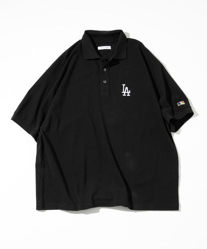 FREAK'S STORE MLB Major League Baseball One Point Logo Polo Shirt 刺繡短袖Polo衫
