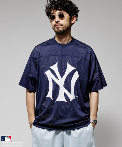 FREAK'S STORE MLB Major League Baseball Mesh Crew Neck T-Shirt 透氣短袖T恤