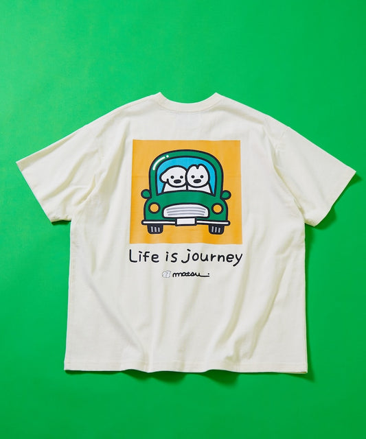 FREAK'S STORE matsui DOG IN CAR back print T-shirt 印花短袖T恤