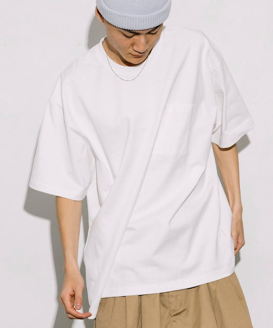 FREAK'S STORE 10.5 oz. HEAVY WEIGHT short sleeve crew neck pocket T-shirt 寬版口袋短袖T恤