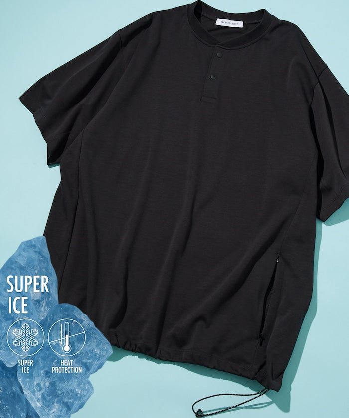 FREAK'S STORE SUPER ICE 涼感亨利領短袖上衣