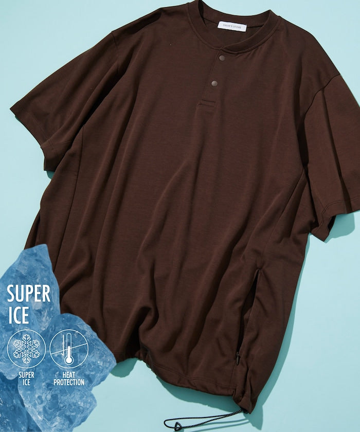 FREAK'S STORE SUPER ICE 涼感亨利領短袖上衣